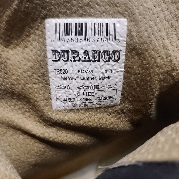 Mens DURANGO Western Zipper Boots - Picture 6 of 6